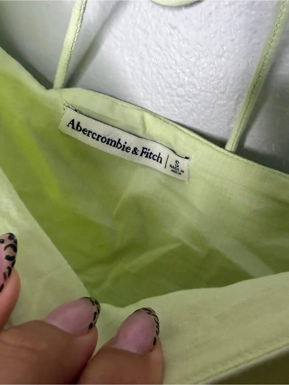 Abercrombie And Fitch Womens Green Poplin Peplum Puff Sleeve Peasant Top Blouse